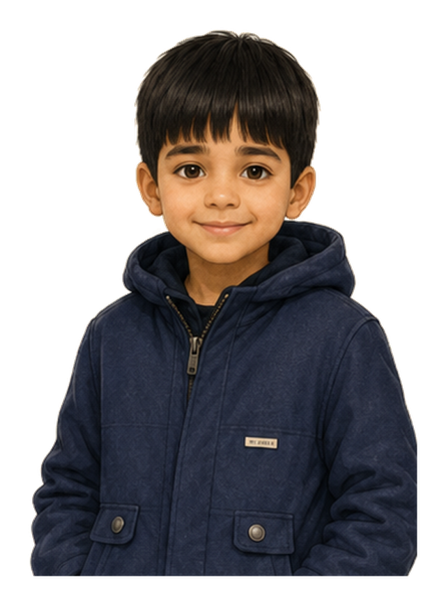 Approved storybook character inspired by the child