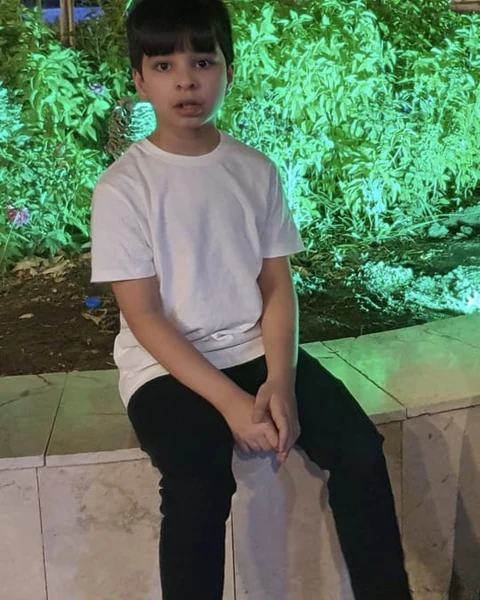 Reference photograph of a child used with family permission