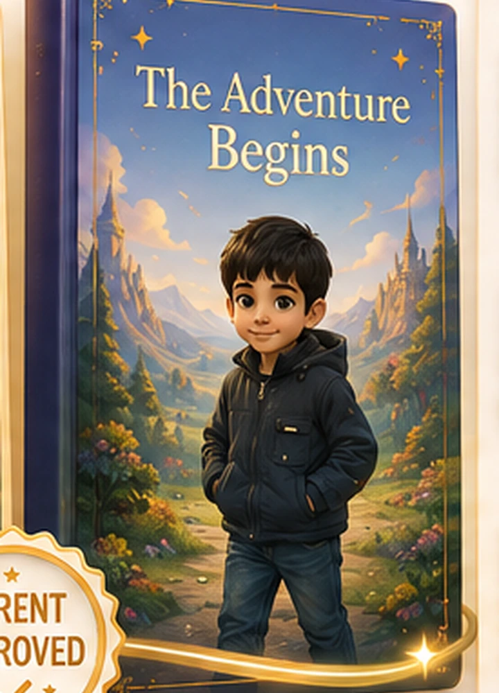 Sample personalized storybook featuring the approved character